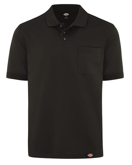 Dickies Men's Perf. S/S With Pocket with Logo Embroidery Dickies Men's Performance Short Sleeve Work Shirt With Pocket