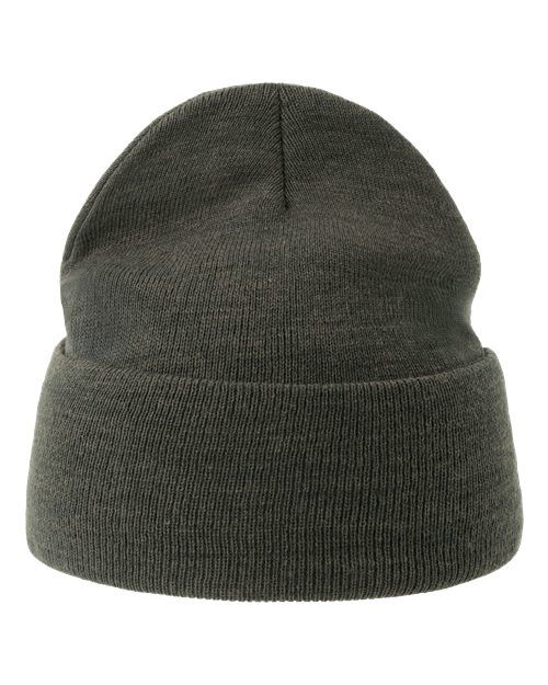 Dark Grey - Sustainable Beanie Atlantis Headwear Sustainable Beanie in Dark Grey, front view