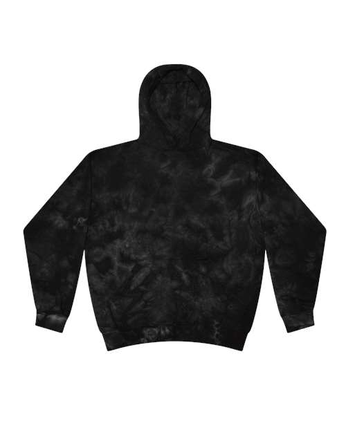 Crystal Black - Youth Crystal Wash Hooded Sweatshirt Colortone Youth Crystal Wash Hooded Sweatshirt in Crystal Black, front view