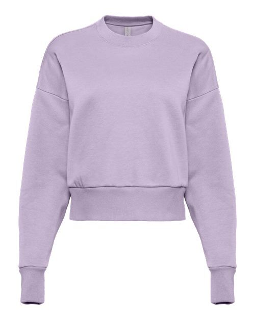 Lavender - Women's Heavyweight Crewneck Sweatshirt Next Level Women's Heavyweight Crewneck Sweatshirt in Lavender, front view