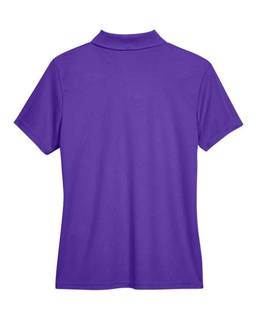 Campus Purple - CORE365 78181 Women's Polo with Embroidered Company Logo CORE365 Women’s Polo in Campus Purple, back view