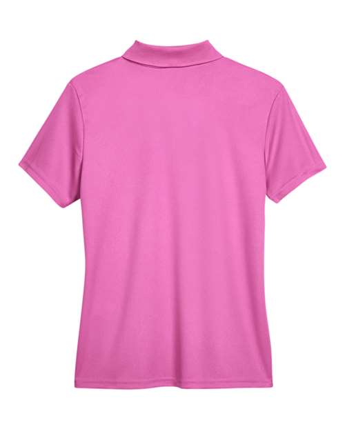 Charity Pink - CORE365 78181 Women's Polo with Embroidered Company Logo CORE365 Women’s Polo in Charity Pink, back view