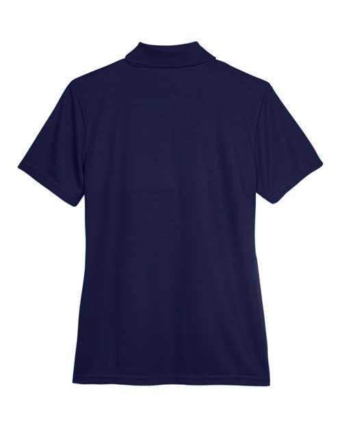 Classic Navy - CORE365 78181 Women's Polo with Embroidered Company Logo CORE365 Women’s Polo in Classic Navy, back view