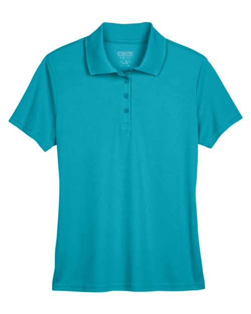 Clear Teal - Women's Origin Performance Piqué Polo CORE365 Women’s Polo in Clear Teal, front view