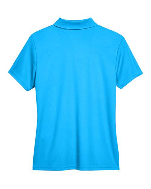 Electric Blue - CORE365 78181 Women's Polo with Embroidered Company Logo CORE365 Women’s Polo in Electric Blue, back view