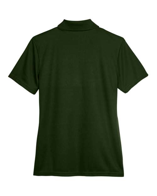 Forest - CORE365 78181 Women's Polo with Embroidered Company Logo CORE365 Women’s Polo in Forest, back view