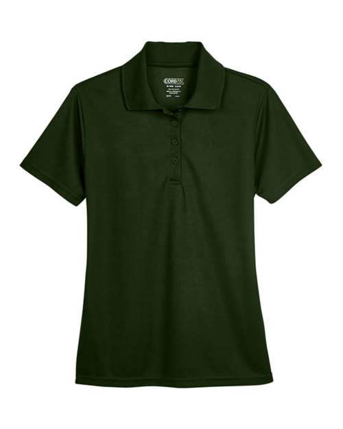 Forest - Women's Origin Performance Piqué Polo CORE365 Women’s Polo in Forest, front view