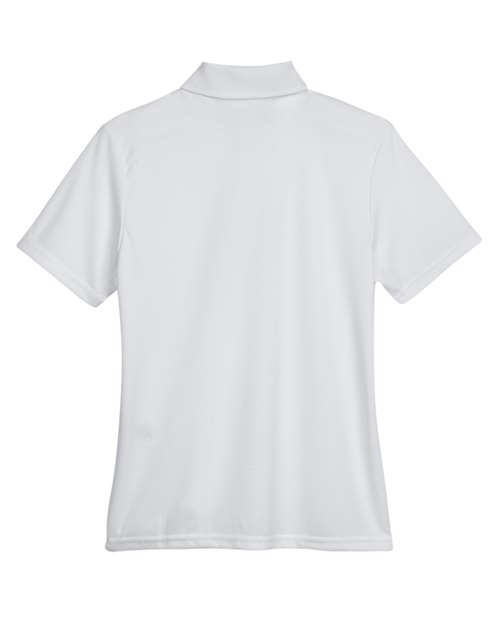 Platinum - CORE365 78181 Women's Polo with Embroidered Company Logo CORE365 Women’s Polo in Platinum, back view