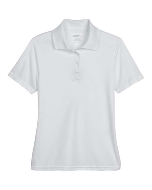 Platinum - Women's Origin Performance Piqué Polo CORE365 Women’s Polo in Platinum, front view