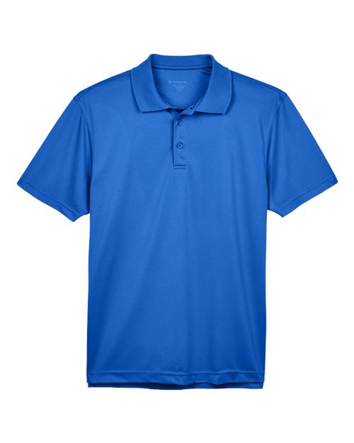 True Royal - Men's Polyester Jersey Polo Harriton Men's Polyester Jersey Polo in True Royal, front view