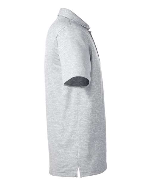 Bright White - Puma Golf 596801 Men's Icon Heather Polo with Your Logo Puma Golf Men's Icon Heather Polo in Bright White, side view
