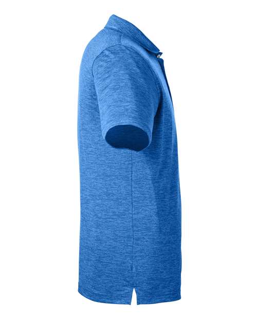 Lapis Blue - Puma Golf 596801 Men's Icon Heather Polo with Your Logo Puma Golf Men's Icon Heather Polo in Lapis Blue, side view