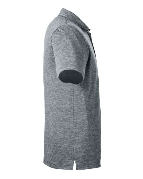 Quiet Shade - Puma Golf 596801 Men's Icon Heather Polo with Your Logo Puma Golf Men's Icon Heather Polo in Quiet Shade, side view