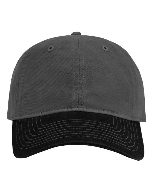 Charcoal/ Black - Truman Cap DRI DUCK Truman Cap in Charcoal/Black, front view