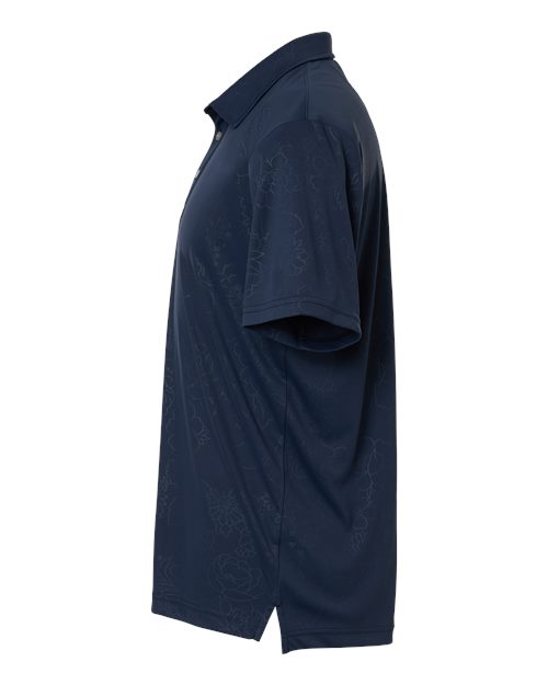 Navy - Swannies SW5100 Polo with Custom Company Logo Embroidery Swannies Men's Ehrman Polo in Navy, side view