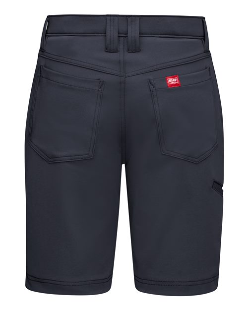 Navy - Red Kap Work Shorts with Your Company Logo Workwear Red Kap Women's Extended Sizes Cooling Work Shorts in Navy, back view