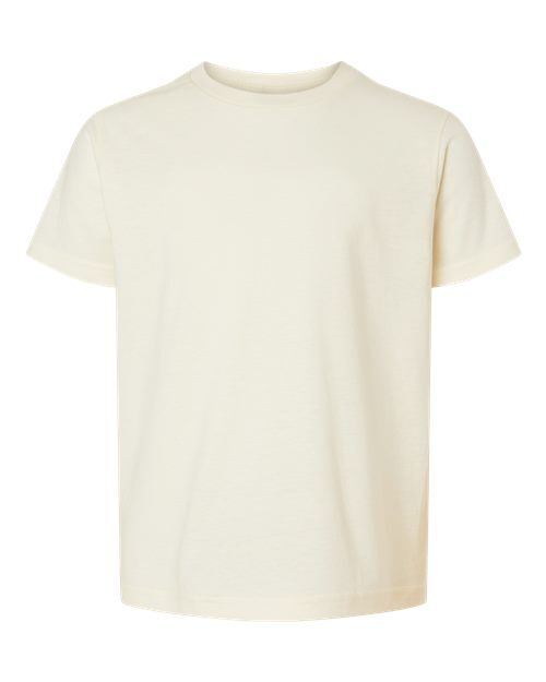 Natural - Youth ACE Cotton T-Shirt M&O Youth ACE Cotton Tee in Natural, front view