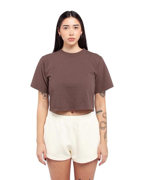 Shaka Wear Women's Garment-Dyed Cropped Tee with Custom Logo Shaka Wear Women's Garment-Dyed Cropped Tee