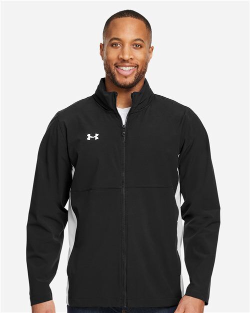 Under Armour 1390159 Men's Jacket with Custom Embroidery Under Armour Men's Rival Stretch Jacket
