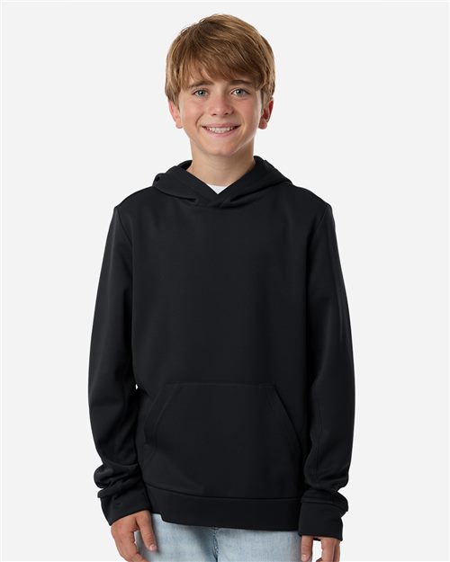Team 365 Squad Hooded Tech Fleece Pullover with Custom Logo Team 365 Youth Squad Hooded Tech Fleece Pullover