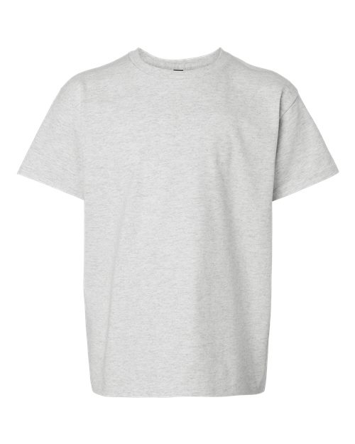 Ash - Youth Ultra Cotton® T-Shirt Gildan Youth Ultra Cotton® T-Shirt in Ash, front view
