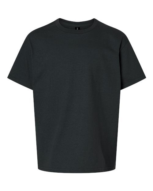 Black - Youth Ultra Cotton® T-Shirt Gildan Youth Ultra Cotton® T-Shirt in Black, front view