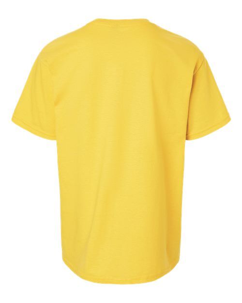 Daisy - Gildan Youth Ultra Cotton® T-Shirt with Custom Printing Gildan Youth Ultra Cotton® T-Shirt in Daisy, back view