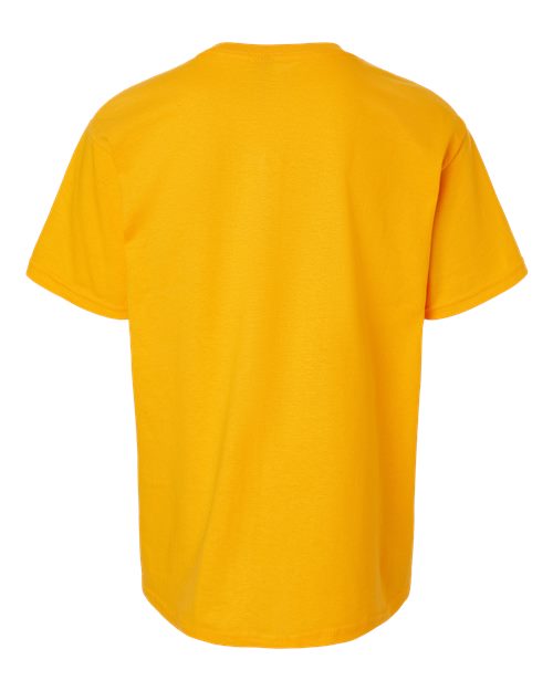 Gold - Gildan Youth Ultra Cotton® T-Shirt with Custom Printing Gildan Youth Ultra Cotton® T-Shirt in Gold, back view