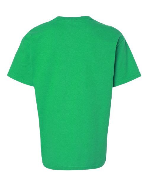 Irish Green - Gildan Youth Ultra Cotton® T-Shirt with Custom Printing Gildan Youth Ultra Cotton® T-Shirt in Irish Green, back view