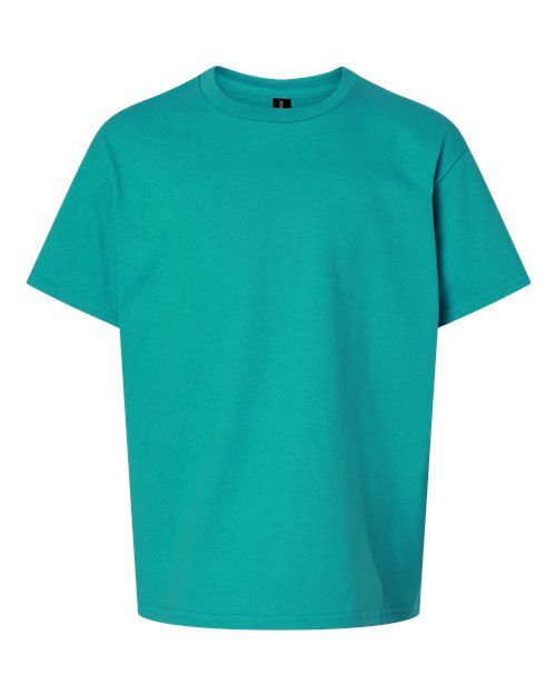 Jade Dome - Youth Ultra Cotton® T-Shirt Gildan Youth Ultra Cotton® T-Shirt in Jade Dome, front view