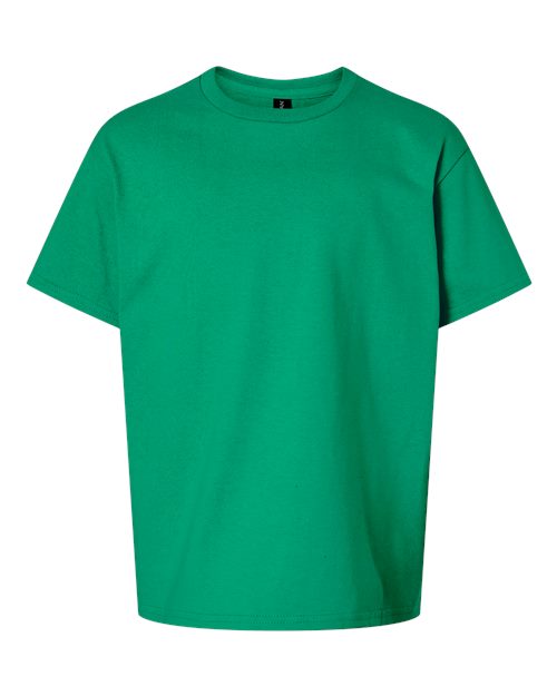 Kelly Green - Youth Ultra Cotton® T-Shirt Gildan Youth Ultra Cotton® T-Shirt in Kelly Green, front view