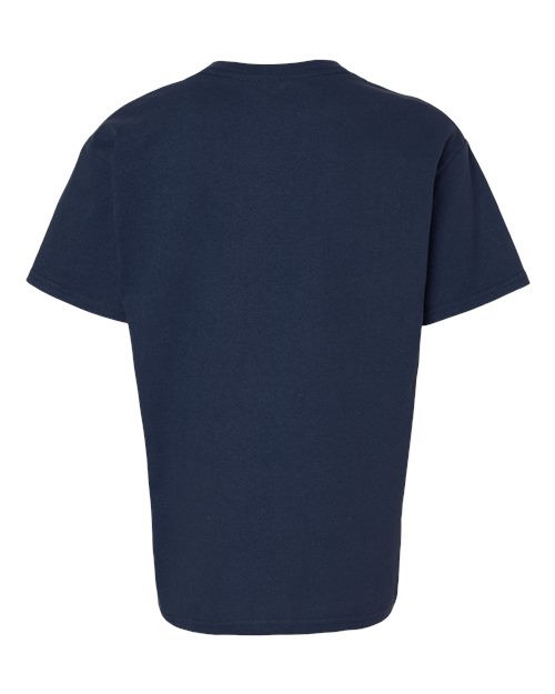 Navy - Gildan Youth Ultra Cotton® T-Shirt with Custom Printing Gildan Youth Ultra Cotton® T-Shirt in Navy, back view