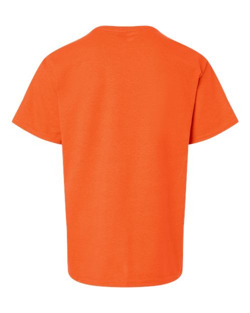 Orange - Gildan Youth Ultra Cotton® T-Shirt with Custom Printing Gildan Youth Ultra Cotton® T-Shirt in Orange, back view