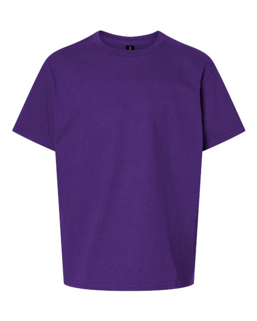 Purple - Youth Ultra Cotton® T-Shirt Gildan Youth Ultra Cotton® T-Shirt in Purple, front view
