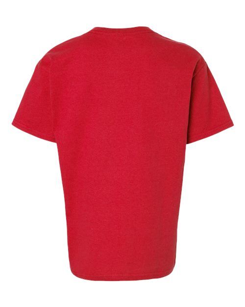 Red - Gildan Youth Ultra Cotton® T-Shirt with Custom Printing Gildan Youth Ultra Cotton® T-Shirt in Red, back view