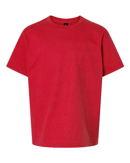 Red - Youth Ultra Cotton® T-Shirt Gildan Youth Ultra Cotton® T-Shirt in Red, front view