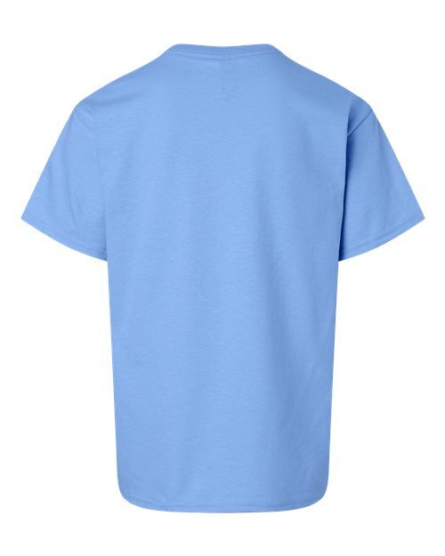 Carolina Blue - Gildan Youth Ultra Cotton® T-Shirt with Custom Printing Gildan Youth Ultra Cotton® T-Shirt in Carolina Blue, back view