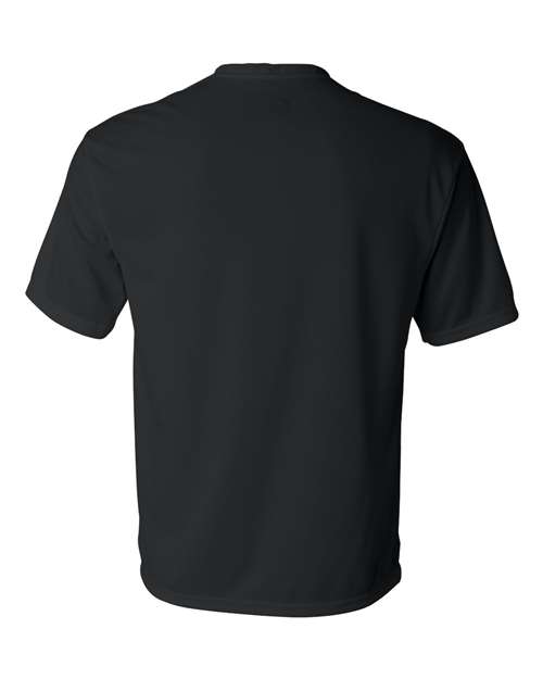 Black - C2 Sport 5100 Performance Tee with Custom Team Printing C2 Sport Performance Tee in Black, back view