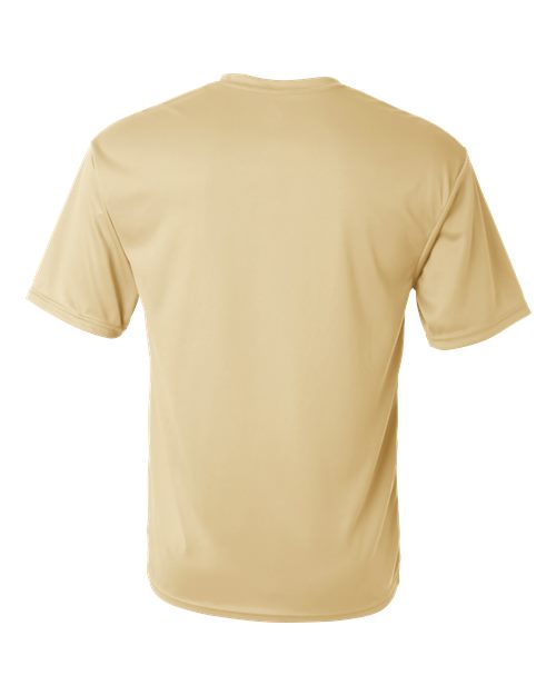 Vegas Gold - C2 Sport 5100 Performance Tee with Custom Team Printing C2 Sport Performance Tee in Vegas Gold, back view