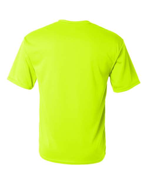 Safety Yellow - C2 Sport 5100 Performance Tee with Custom Team Printing C2 Sport Performance Tee in Safety Yellow, back view