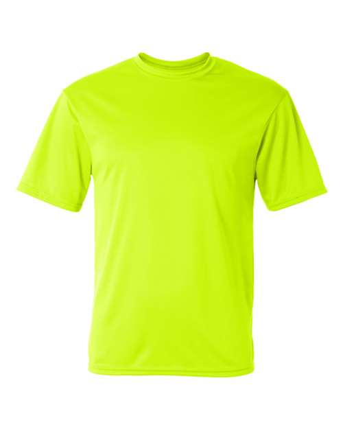 Safety Yellow - Unisex Performance T-Shirt C2 Sport Performance Tee in Safety Yellow, front view