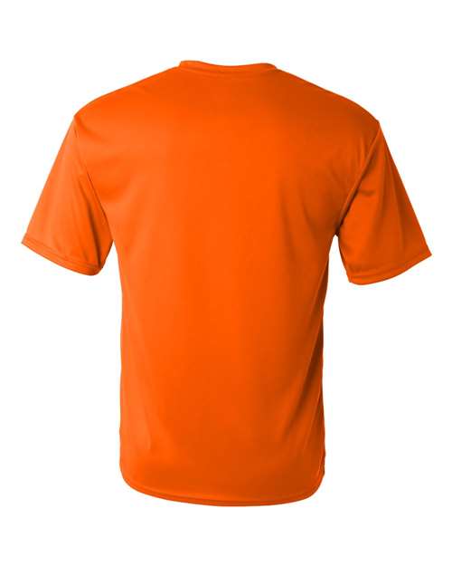 Safety Orange - C2 Sport 5100 Performance Tee with Custom Team Printing C2 Sport Performance Tee in Safety Orange, back view