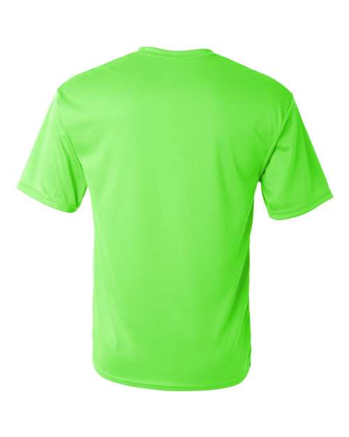 Lime - C2 Sport 5100 Performance Tee with Custom Team Printing C2 Sport Performance Tee in Lime, back view