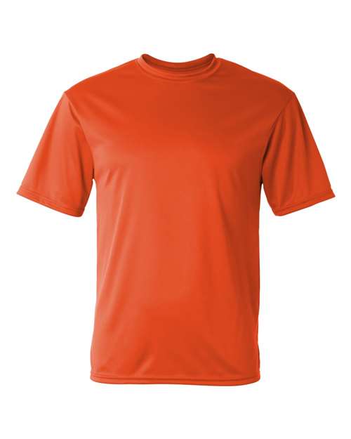 Burnt Orange - Unisex Performance T-Shirt C2 Sport Performance Tee in Burnt Orange, front view