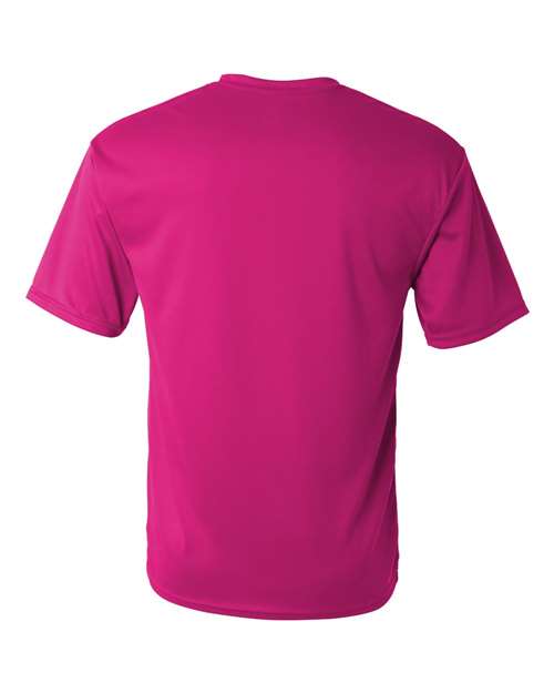 Hot Pink - C2 Sport 5100 Performance Tee with Custom Team Printing C2 Sport Performance Tee in Hot Pink, back view