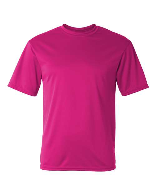 Hot Pink - Unisex Performance T-Shirt C2 Sport Performance Tee in Hot Pink, front view