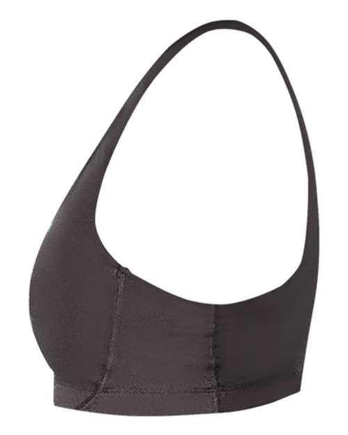 Graphite - Badger Girls' B-Sport Bra Top with Custom Logo Printing Badger Girls' B-Sport Bra Top in Graphite, side view