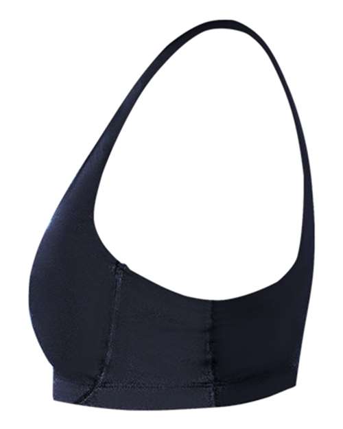 Navy - Badger Girls' B-Sport Bra Top with Custom Logo Printing Badger Girls' B-Sport Bra Top in Navy, side view
