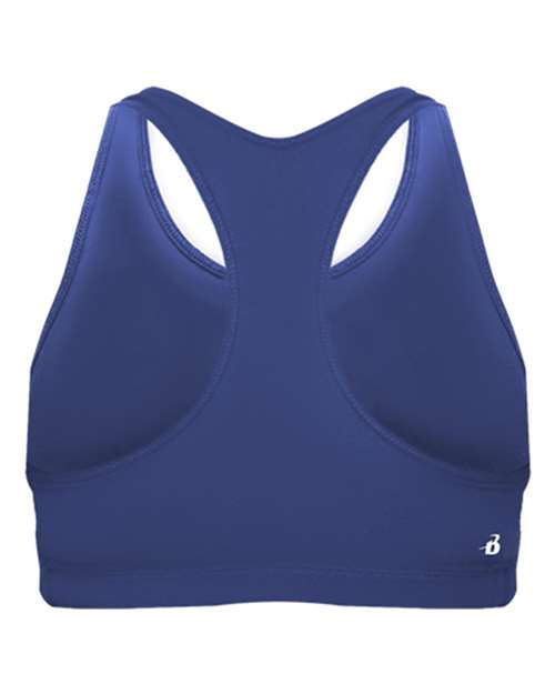 Royal - Badger Girls' B-Sport Bra Top with Custom Logo Printing Badger Girls' B-Sport Bra Top in Royal, back view