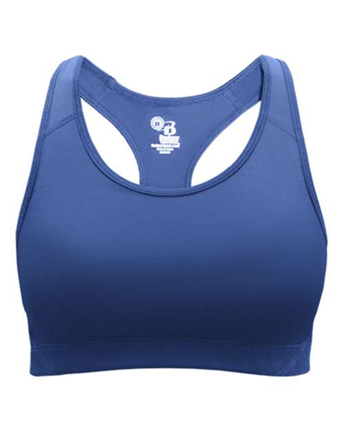Royal - Girls' B-Sport Bra Top Badger Girls' B-Sport Bra Top in Royal, front view